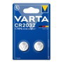 Varta CR2032 Pile bouton au lithium 3V 220 mAh diamètre 20 x 3,2 mm blister 2 unités