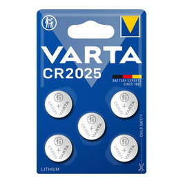 Varta CR2025 Micro pile bouton Lithium 3V, pack de 5 unités