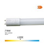 Edm Tube LED T8 60cm 9W 900lm 4000K Lumière du Jour Équivalent 18W Angle 360°