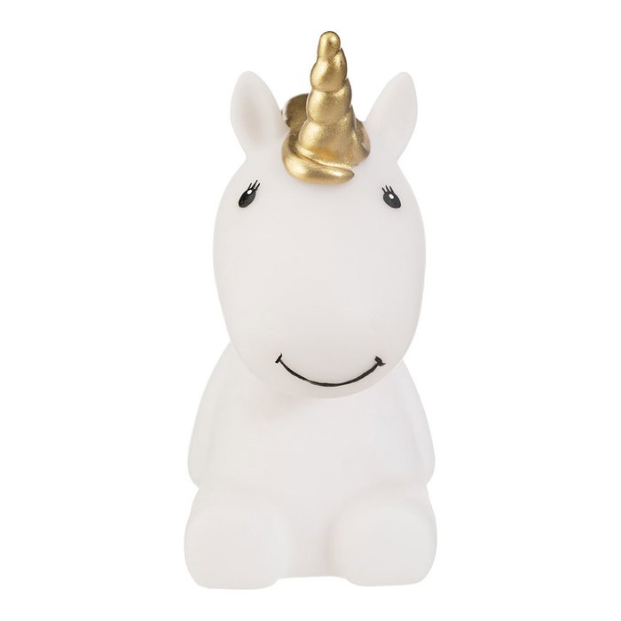 Atmosphera For Kids Alizy - Veilleuse LED Licorne avec piles 3xAG13/LR44 - 11x7x13.5 cm - Polipropylène - Couleurs assorties