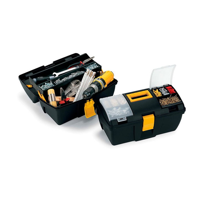 Terry Caisse à outils 39,3 x 18,9 x 20 cm Noir Polipropilène Professionnel et domestique Terry Caisse à outils 39,3 x 18,9 x 20 cm Noir Polipropilène Professionnel et domestique