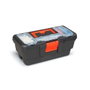 Terry Caisse à outils Eko Toolbox 13 avec plateau organiseur, 32 x 16 x 13 cm, noir et orange