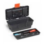 Terry Caisse à outils Eko Toolbox 13 avec plateau organiseur, 32 x 16 x 13 cm, noir et orange