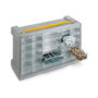 Terry Cajonera pour rangement de vis avec 25 tiroirs, 40,5 x 15 x 24 cm, polipropylène transparent