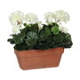 Mica Decorations Plante décorative géranium blanc et jaune