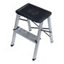 Edm Tabouret aluminium 2 marches pliable norme EN 14183 hauteur 44cm charge max 150kg