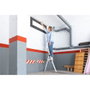 Edm Escalier domestique aluminium 3 marches pliable hauteur 58 cm poids max 150 kg