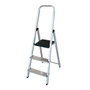 Edm Escalier domestique aluminium 3 marches pliable hauteur 58 cm poids max 150 kg