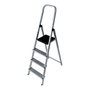 Edm Escalier Domestique en Aluminium 4 Marches, Plié 43x10,5x149 cm, Poids Max 150 kg