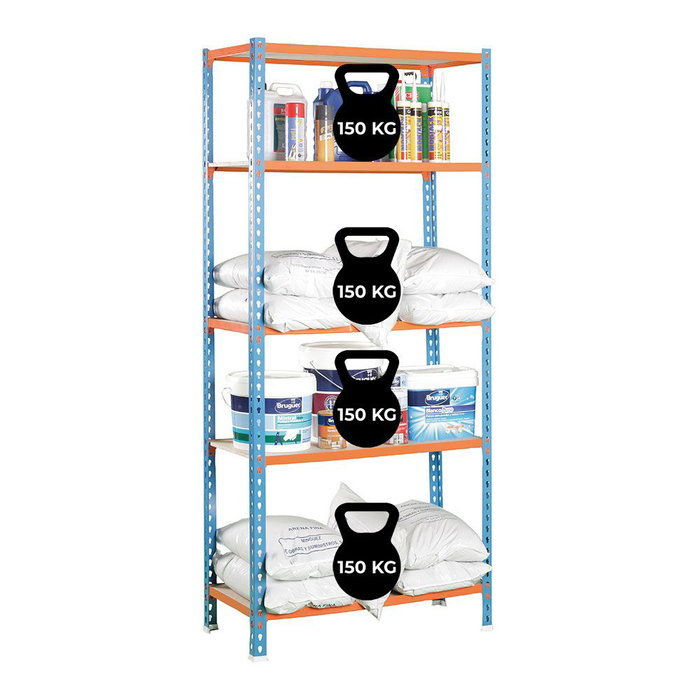 Étagère Simon Rack Maderclick 5/400 750 kg Métal 5 Etagères Contre-plaqué (180 x 90 x 40 cm) Étagère Simon Rack Maderclick 5/400 750 kg Métal 5 Etagères Contre-plaqué (180 x 90 x 40 cm)