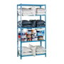 Simon Rack 448100025201055 Maderclick Plus 5/500 - Étagère métallique sans vis 5 niveaux 2000x1000x500 mm bleu/bois, charge 150 kg/étagère