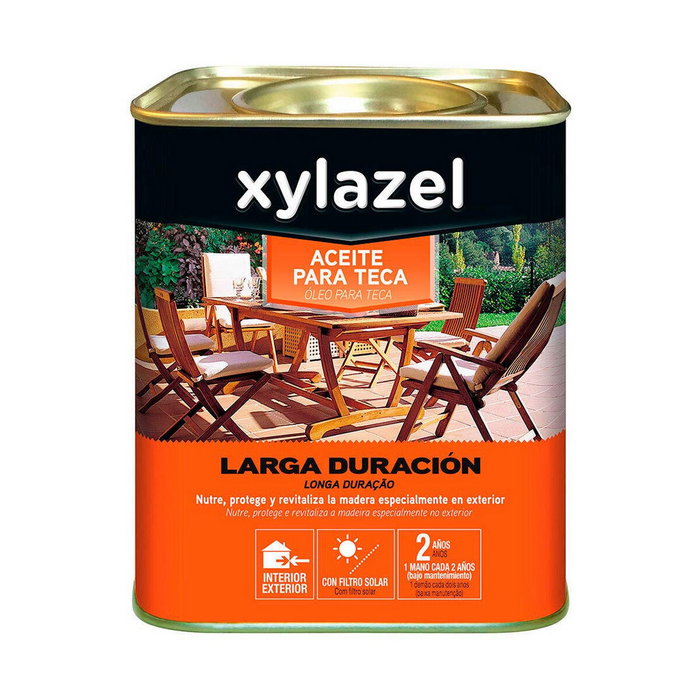 Huile pour teck Xylazel Longue durée Naturel 750 ml Mat Huile pour teck Xylazel Longue durée Naturel 750 ml Mat