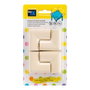 Inofix Protège-arêtes en caoutchouc blanc modèle 5002 24x52x52 mm lot de 4