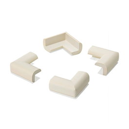Inofix Protège-arêtes en caoutchouc blanc modèle 5002 24x52x52 mm lot de 4