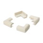 Inofix Protège-arêtes en caoutchouc blanc modèle 5002 24x52x52 mm lot de 4