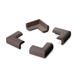 Inofix Protector de coins caoutchouc marron modèle 5002 24x52x52 mm 4 pièces blister
