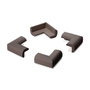 Inofix Protector de coins caoutchouc marron modèle 5002 24x52x52 mm 4 pièces blister