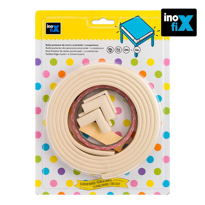 Inofix Profil de coins Protecteur de coins Ruban Blanc