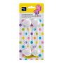 Inofix 5100 Verrou de sécurité multiusage blanc 250 x 110 x 15 mm 2 pièces blister