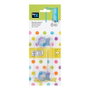 Inofix Référence 5203 Retenue de porte flexible transparente en caoutchouc et métal Bloque-porte 38x128x36 mm