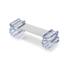 Inofix Référence 5203 Retenue de porte flexible transparente en caoutchouc et métal Bloque-porte 38x128x36 mm