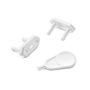 Inofix 5401 Protection pour prise électrique, blanc, 6 pièces, blister