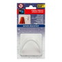 Inofix Colgador cinta blanc résistant à l'eau 65x65x45 mm avec adhésif PVC