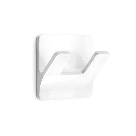 Inofix Crochet double adhésif blanc PVC 60x65x32 mm modèle Rama pour salle de bain