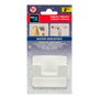 Inofix Crochet double adhésif blanc PVC 60x65x32 mm modèle Rama pour salle de bain