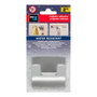 Inofix Crochet double chromé adhésif PVC résistant à l'eau pour salle de bain, modèle Rama, 60x65x32 mm