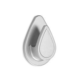 Inofix Crochet adhésif étanche modèle Goutte chromé (blister) pour salle de bain PVC 52x38x16 mm