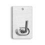 Inofix Colgador Adhésif Acier Inoxydable Chromé 41x25x17 mm Réf. 2040-1-000 - Paquet de 2 pour Cuisine et Salle de Bain