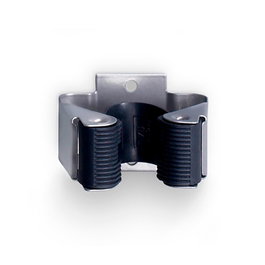 Inofix 2055-7-000 Porte-balai adhésif chromé mat lot de 2 - Pour rangement nettoyage