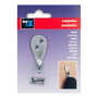 Inofix Colgador classique en laiton nickel satiné (blister) 40 x 20 x 30 mm