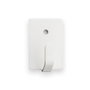 Inofix 2019-2-001 Crochet adhésif blanc inoxydable multi-usage cuisine/salle de bain lot de 4