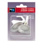 Inofix 1208-2-000 Crochet articulé à ventouse Ø42mm blanc avec blister 2 unités