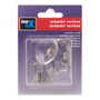Inofix 1217-1-000 Crochet à ventouse Ø35mm chromé - Lot de 4, PVC flexible + inox