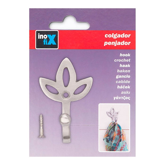 Inofix Crochet pour suspendre Tulipe nickel satiné Inofix Crochet pour suspendre Tulipe nickel satiné