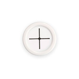Inofix 2089-2-000 Porte-serviettes de cuisine rond adhésif blanc PVC flexible 42x42x22 mm