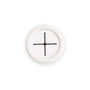 Inofix 2089-2-000 Porte-serviettes de cuisine rond adhésif blanc PVC flexible 42x42x22 mm
