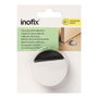 Inofix Tope de porte en mousse blanc silencieux fixation adhésive PVC 14 x 47 x 47 mm