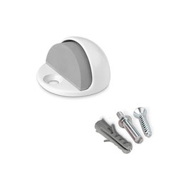 Inofix Tope de porte métal/silicone blanc fixation vis 26x45x45 mm - Blister