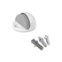 Inofix Tope de porte métal/silicone blanc fixation vis 26x45x45 mm - Blister
