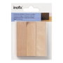 Inofix Cales en bois finition chêne, 3 pièces, blister, 12 x 20 x 73 mm