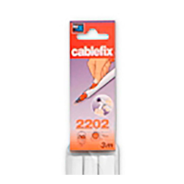Inofix Cablefix support adhésif blanc 10,5 x 10 mm 3 m
