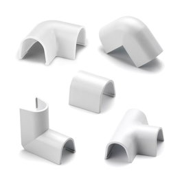 Inofix Enlaces surtidos para cablefix 2202, blanc, blister de 10 unités