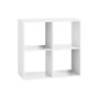 Astigarraga Dinamic Étagère en bois blanc pour 4 boîtes de rangement 67,6 x 32 x 67,6 cm