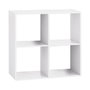 Atmosphera Étagère Dinamic en bois blanc pour 4 boîtes