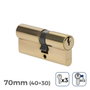 Edm Cilindre en laiton 70mm (40+30mm) leva courte R13 avec 3 clés à serre doré