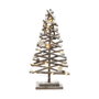 Decoris Sapin de Noël Troncs et Rotin Effet Enneigé 25 x 12 x 50 cm